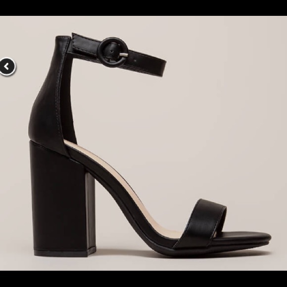 New Favorite Chunky Faux Leather Heels - Picture 2 of 7